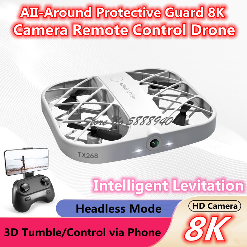 Drone Camera Mount - Enclosed Protect 8K HD Camera WIFI