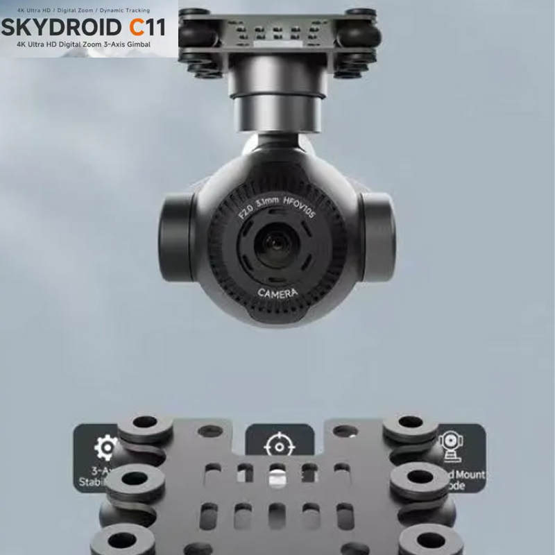 Drone Camera Waterproof - Skydroid C11 4K 3-Axis Gimbal Camera,