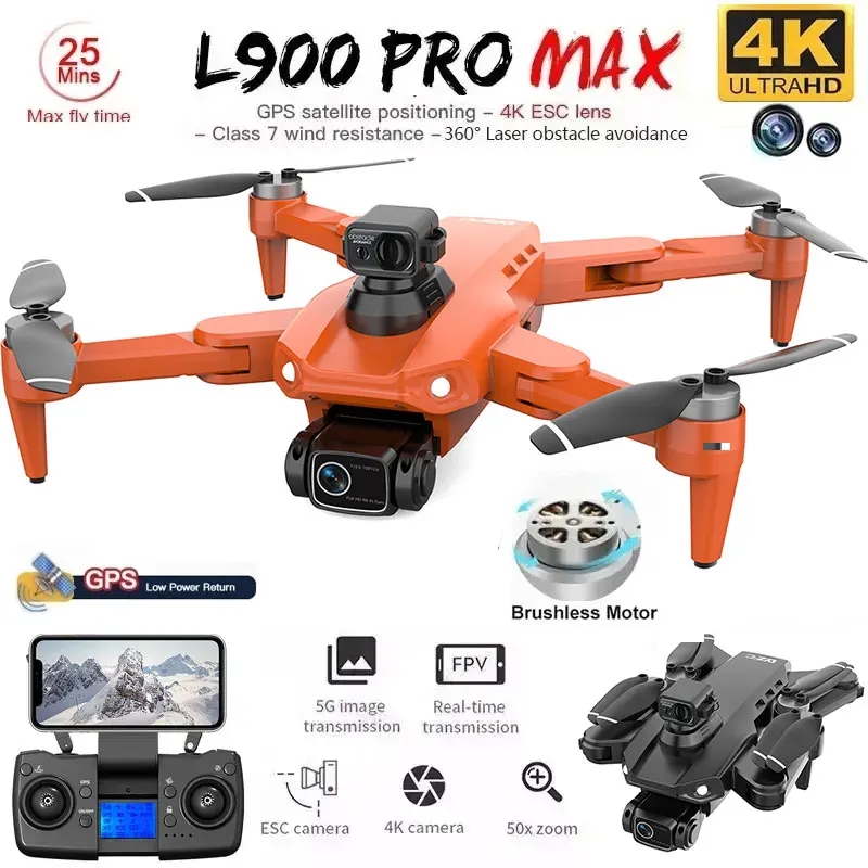 L900 Pro MAX GPS Drone 4K Prof - Drone Camera Wide Angle ulasan dan harga