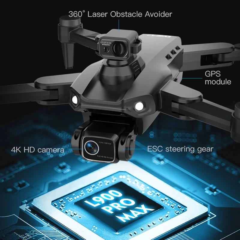 L900 Pro MAX GPS Drone 4K Prof - Drone Camera Wide Angle ulasan dan harga
