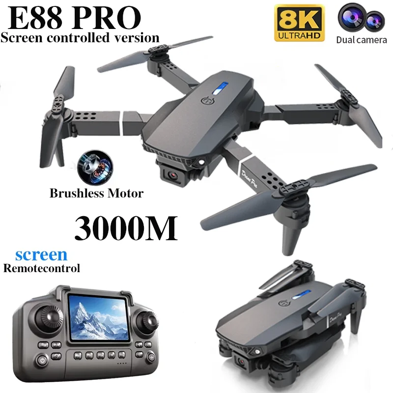 Professional E88 PRO Drone wit - Drone Camera Wide Angle ulasan dan harga