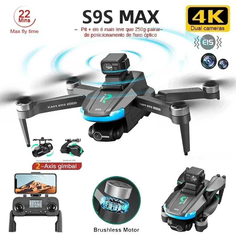 NEW S9S MAX MINI Drone 4K 2-Ax - Drone Camera Wide Angle ulasan dan harga