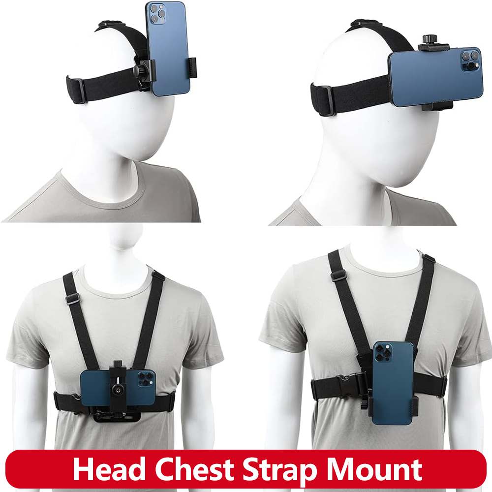 Mobile Phone Head Chest Strap  - Drone Camera Action ulasan dan harga