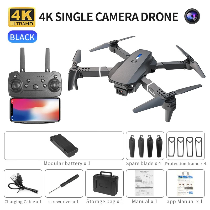 E88 ProIntelligent Folding Dro - Drone Camera Wide Angle ulasan dan harga