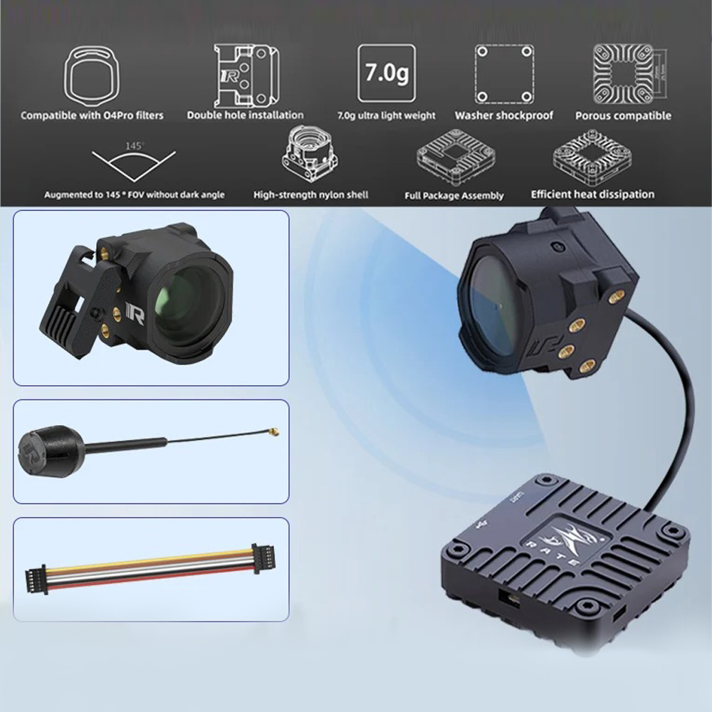 RATE O4 Lite Air Unit CNC Kit  - Drone Camera Wide Angle ulasan dan harga
