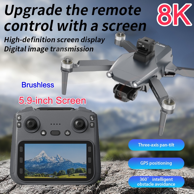 8K ESC Dual Camera Drone GPS P - Drone Camera With Gimbal ulasan dan harga